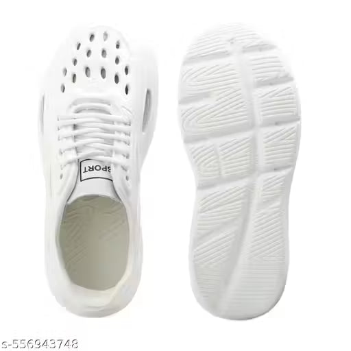 White Imported Lace Up Clogs For Men | Sandals For Men | Shoes For Men | Croc for Men, Croc for Women | Clog for Women