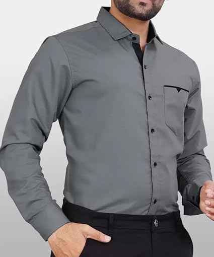 CB-COLEBROOK Men's Regular Fit Solid Soft Touch Cotton Casual Shirt