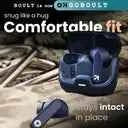 GOBOULT (previously Boult) Z40 with ENC Mic, 60H Battery Life, Low Latency Gaming, 5.3v Bluetooth (Blue, In the Ear)