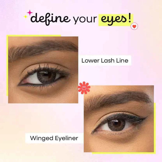 NYKAA Black Magic 24Hr Longstay Matte Waterproof Smudgeproof Kajal Eyeliner Pack of 2  (Deep Black, 0.3 g)