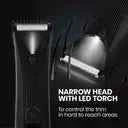 BOMBAY SHAVING COMPANY Body And Pubic Hair Trimmer for Men | For Men's Private Parts | Fully Waterproof Trimmer 90 min Runtime 4 Length Settings  (Black)