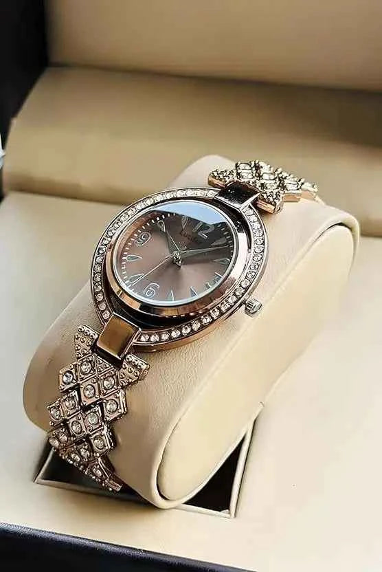Premium Color Smooth Finish COMBO Pack 2 Analog Watch for Women BROWN