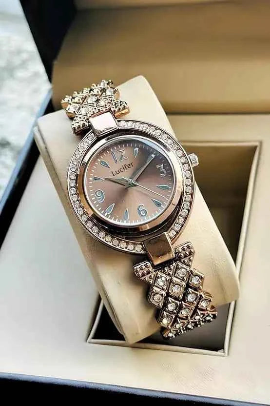 Premium Color Smooth Finish COMBO Pack 2 Analog Watch for Women BROWN