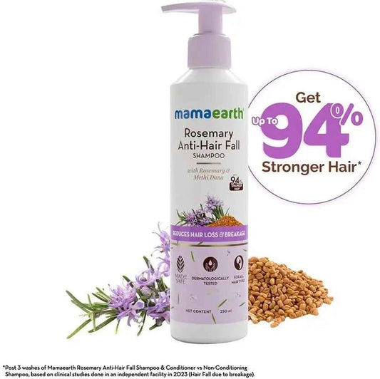 Mamaearth Rosemary Anti-HairFall Shampoo with Rosemary & Methi Dana for Reducing Hair Loss  (250 ml)