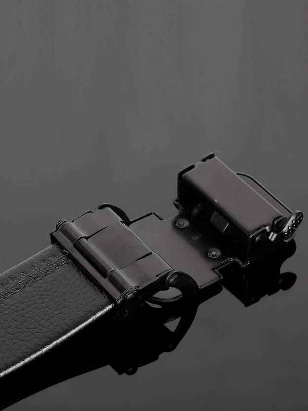 Men Casual, Formal, Party Black Artificial Leather Belt