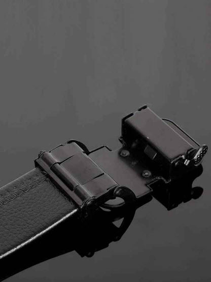 Men Casual, Formal, Party Black Artificial Leather Belt
