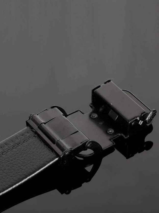 Men Casual, Formal, Party Black Artificial Leather Belt