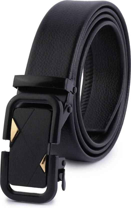 Men Casual, Formal, Party Black Artificial Leather Belt