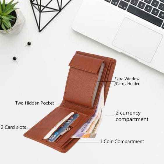 Premium Brown Leather Wallet for Men Zudiostore