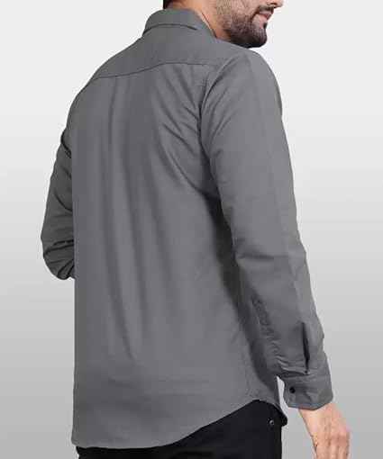 CB-COLEBROOK Men's Regular Fit Solid Soft Touch Cotton Casual Shirt