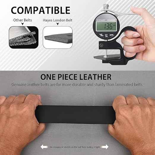 JUST-STYLE Belts for Men Leather Original