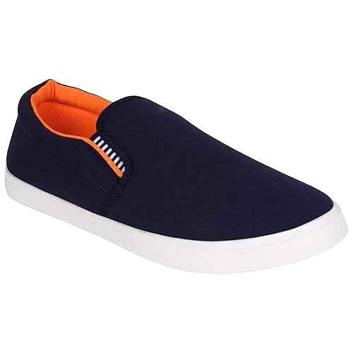BRUTON FITMAN Loafers Sneakers Slip-on Shoes for Men- Orange