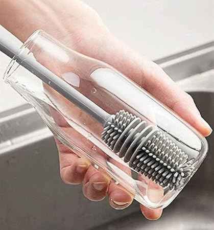 VYOOx Long Handle Silicone Bottle Cleaner Brush for Washing Water Bottle