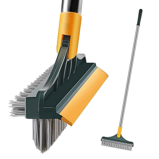 ROKTRY Bathroom Cleaning Brush with Wiper Upgraded 3 in 1