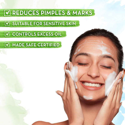 Mamaearth Neem Pimple Clear Face Wash With Neem & Salicylic Acid|Fights Pimples|Reduces Marks|Purifies Skin|Gently Cleanses|Controls Excess Oil|For All Skin Types|For Men And Women|150 Ml