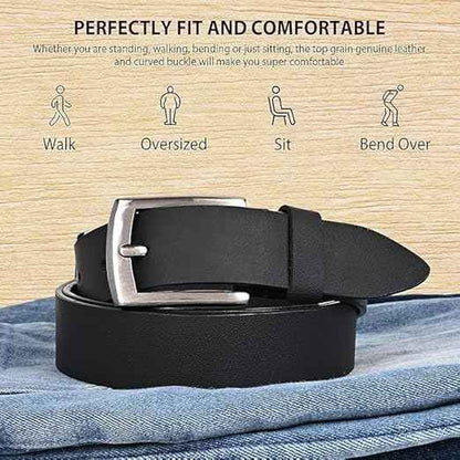 JUST-STYLE Belts for Men Leather Original