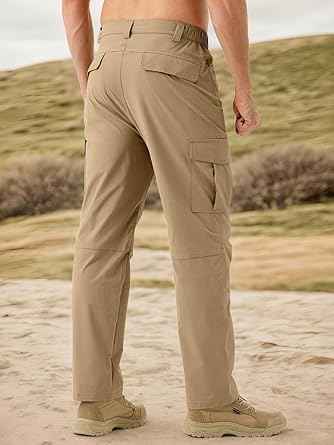 TOPLOT Men's Functional Straight-Fit Cargo Pants