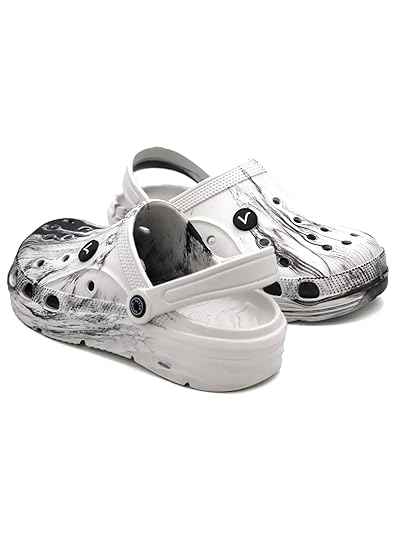 SVAAR Men's Marble Effect Classic Clogs