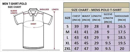 Men's Solid Cotton Rich Polo T Shirt