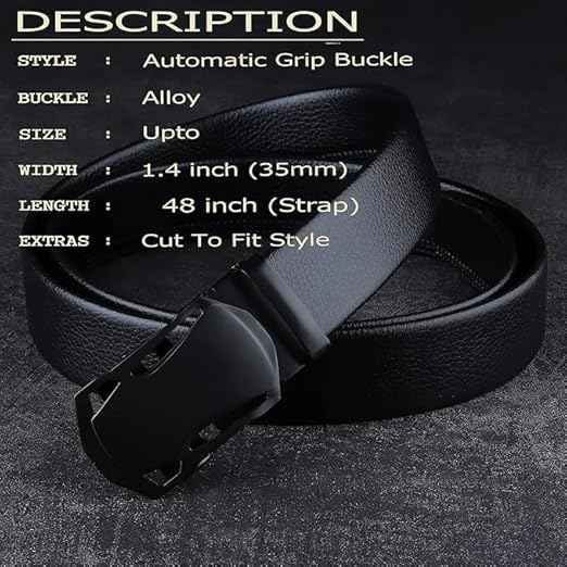 Vegan Leather Belt for Men