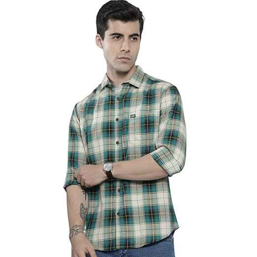 The Indian Garage Co Men's Cotton Regular Casual Shirt
