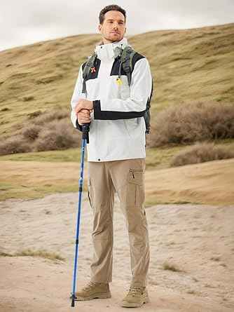 TOPLOT Men's Functional Straight-Fit Cargo Pants