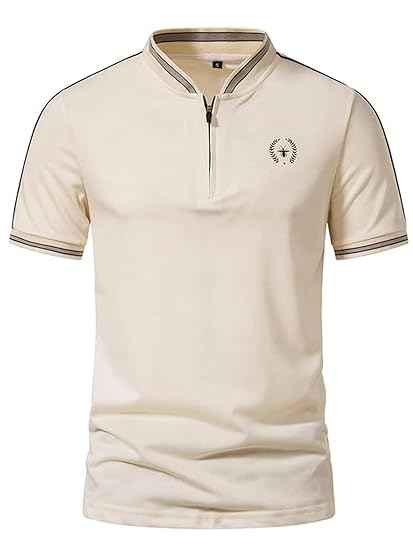 Men's Solid Cotton Rich Polo T Shirt