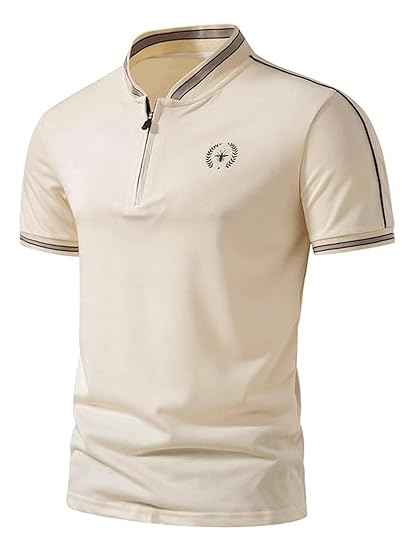 Men's Solid Cotton Rich Polo T Shirt