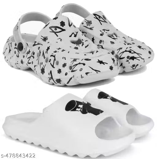 Clogs for Men |Lightweight & Stylish Clog Sandal for Men slippers,slides,water proof, for Men stylish | Perfect Filp-Flops for daily wear walking Slippers Combo Pack (Copy) (Copy) (Copy)