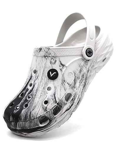 SVAAR Men's Marble Effect Classic Clogs