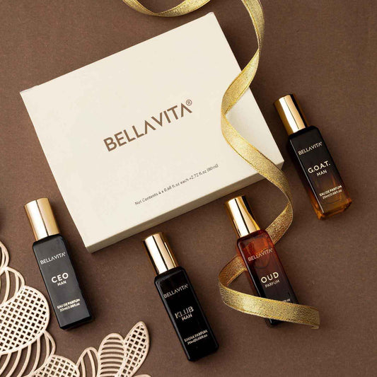 Bella Vita Luxury Long Lasting Men Gift Set | Perfume for Man | Woody, Citrusy, Oud, Premium Fragrance Scent