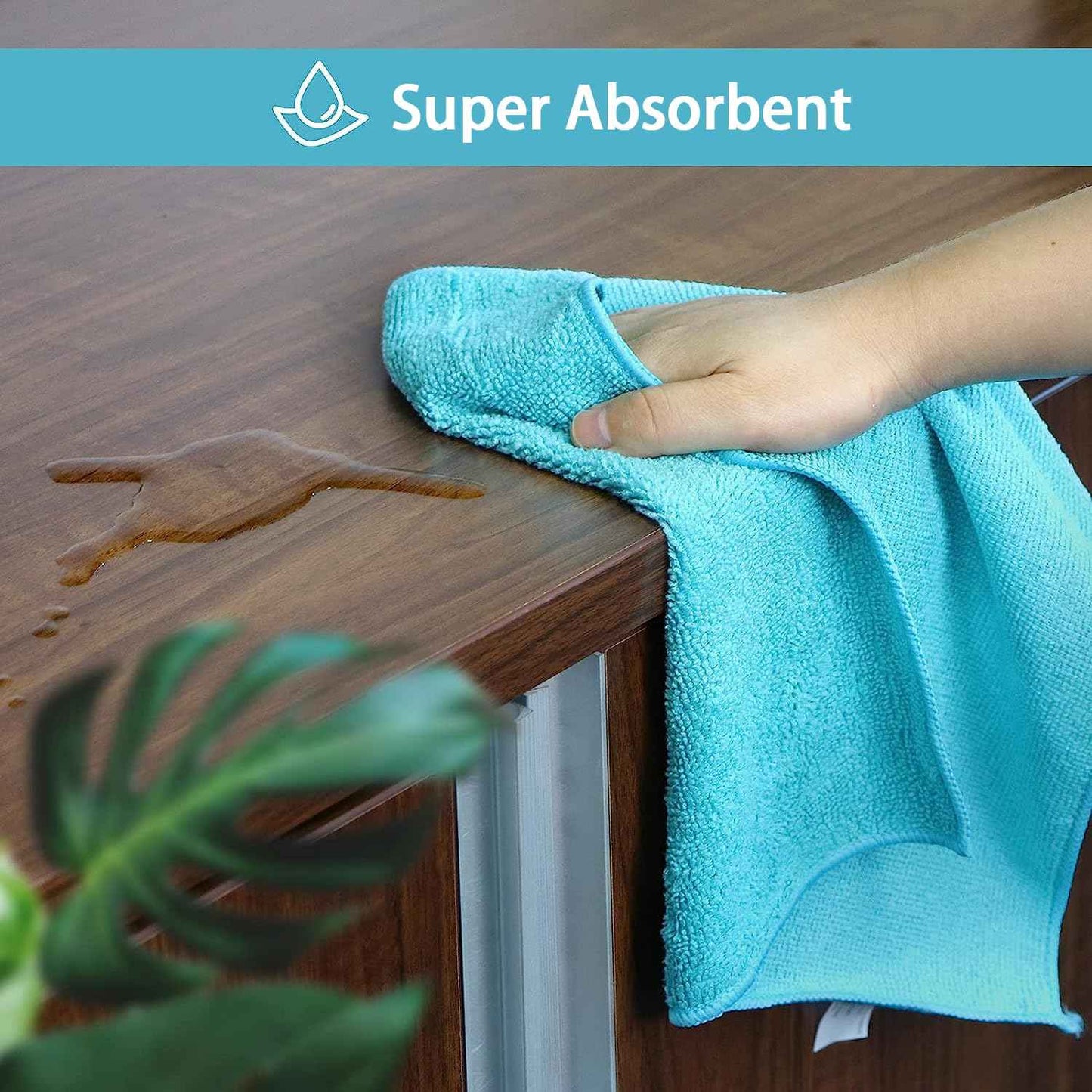 HOMEXCEL Microfiber Cleaning Cloth,8 Pack Cleaning Rag,Cleaning Towels