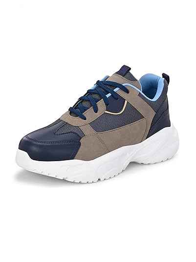 EL PASO Men Faux Leather Casual Lace Up Sneakers