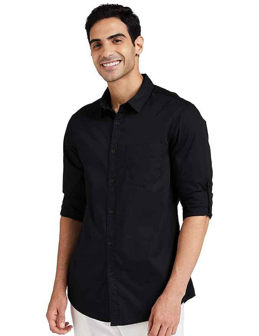 Men's Cotton Shirt | Casual | Plain | Full Sleeve | Summer - Regular Fit