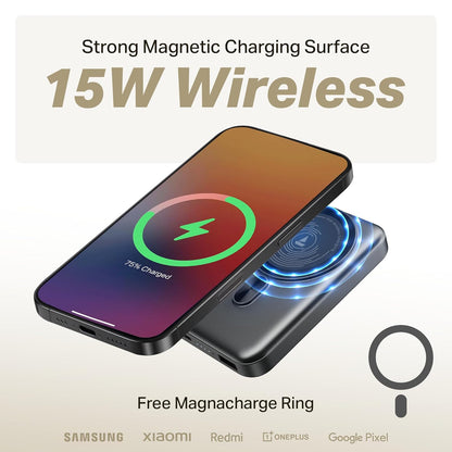 boAt New Launch 10000mAh Magnetic Wireless Powerbank.