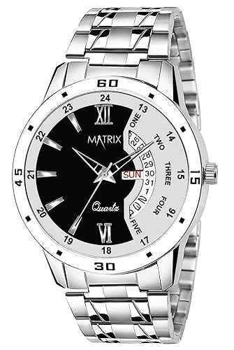 Matrix Analog Day & Day Wrist Watch for Men & Boys