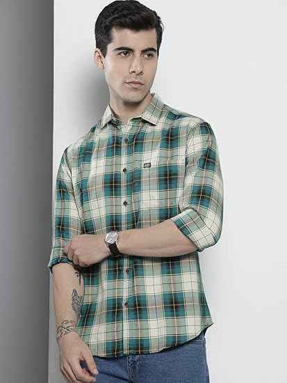 The Indian Garage Co Men's Cotton Regular Casual Shirt