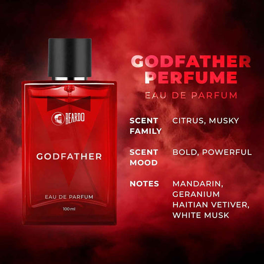 BEARDO Godfather Perfume For Men, 100Ml | Aromatic, Spicy Perfume For Men Long Lasting Perfume For Date Night Fragrance | Body Spray For Men | Valentines Day Gift For Husband | Boyfriend