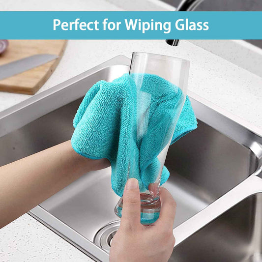 HOMEXCEL Microfiber Cleaning Cloth,8 Pack Cleaning Rag,Cleaning Towels