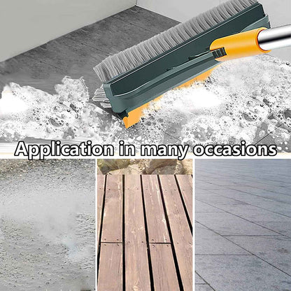 ROKTRY Bathroom Cleaning Brush with Wiper Upgraded 3 in 1