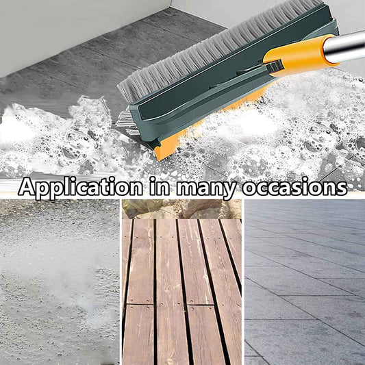 ROKTRY Bathroom Cleaning Brush with Wiper Upgraded 3 in 1