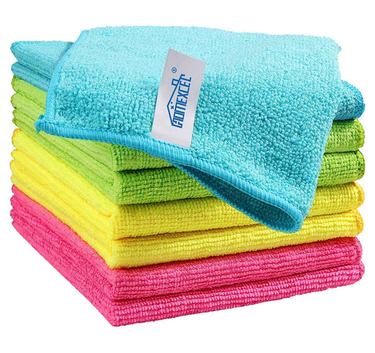HOMEXCEL Microfiber Cleaning Cloth,8 Pack Cleaning Rag,Cleaning Towels