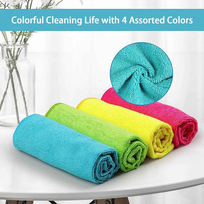 HOMEXCEL Microfiber Cleaning Cloth,8 Pack Cleaning Rag,Cleaning Towels