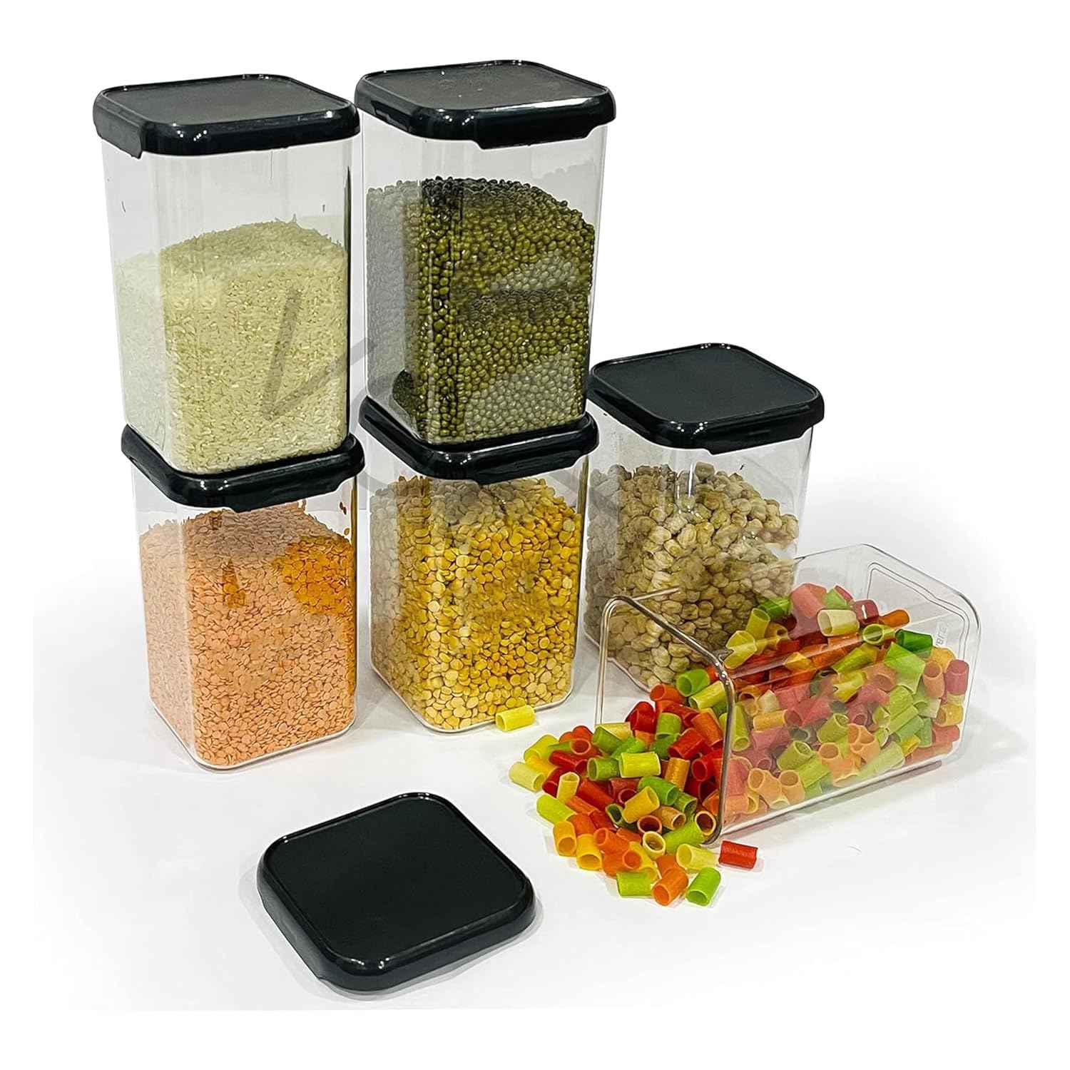 VOLTURI Air Tight Kitchen Containers Set of 6 Kitchen Storage Box