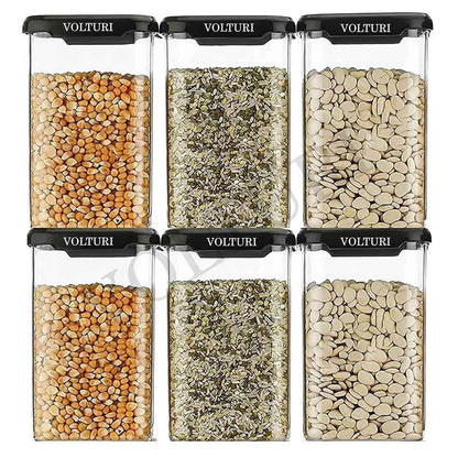 VOLTURI Air Tight Kitchen Containers Set of 6 Kitchen Storage Box