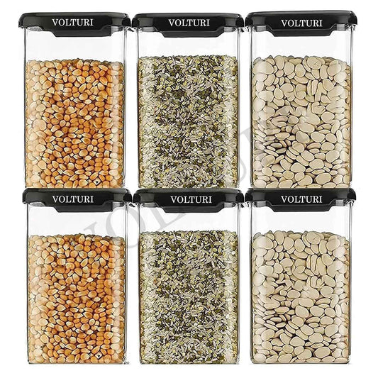 VOLTURI Air Tight Kitchen Containers Set of 6 Kitchen Storage Box