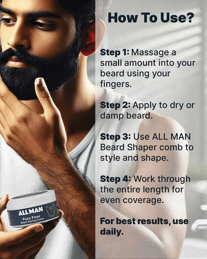 Fuzz Fixer Beard Styling Paste - 50g ( ALL MEN )