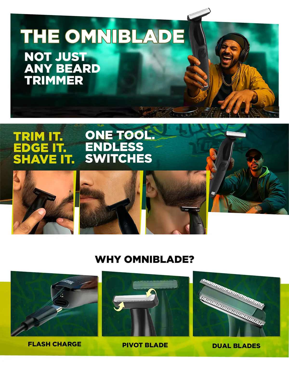 OmniBlade Trimmer BOMBAY SHAVING COMPANY - Zudioshop