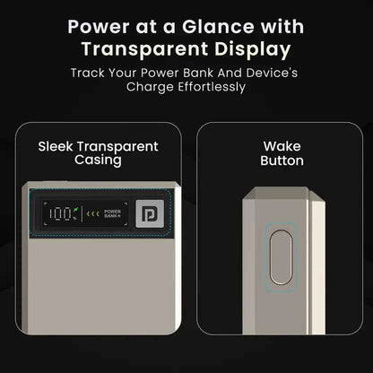 Portronics 10000 mAh 22.5 W Wired & Wireless Compact Pocket Size Power Bank