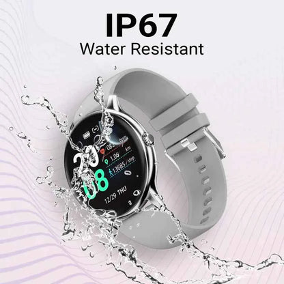 Fire-Boltt Hurricane 33.02mm (1.3) Curved Glass Display with BT Calling, 100+ Sports Modes Smartwatch  (Grey Strap, Free Size)